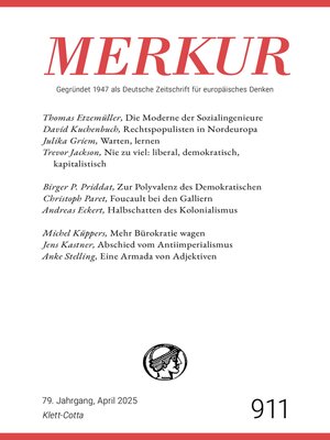 cover image of MERKUR 4/2025, Jg.79